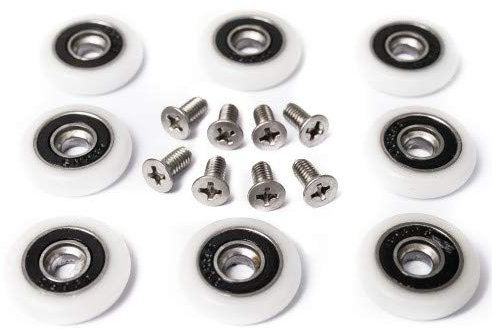 Duschkabine Rollen Ersatzteile Rollenführung Dusche Edelstahl Duschkabinen Rollen 21mm Duschkabine Rollen Set 8stk mit Schrauben M5