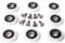 Duschkabine Rollen Ersatzteile Rollenführung Dusche Edelstahl Duschkabinen Rollen 21mm Duschkabine Rollen Set 8stk mit Schrauben M5