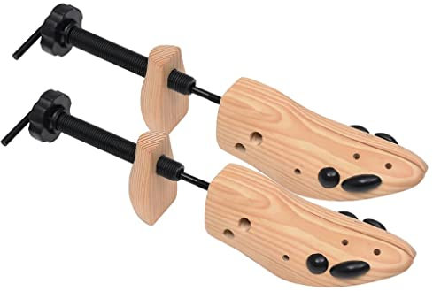 vidaXL Kiefernholz Massiv Schuhspanner 2 Paar Schuhdehner Damen Herren Schraubspanner Schuhformer Schuhweiter Schuhstrecker Gr. 41-46
