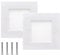 LEENUE Brush Wall Plate,Cable Pass Through Insert for Wires, Single Gang Cable Brush Plate, Brush Wall Socket for HDTV, HDMI, Home Theater Systems, White 2 Pack
