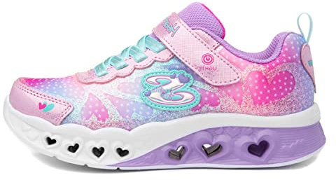 Skechers Unisex Kinder Flutter Heart Lights-Simply L Sneakers,Sports Shoes, Pink, 35 EU