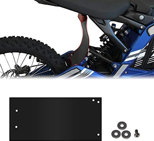 JESTOP Hinterer Kotflügel, hintere Stoßdämpfung, Schmutzfänger, hintere Stoßdämpfer-Schmutzschutz für Sur-Ron Surron Light Bee Segway X260 Dirt Bike, 29.2x13.9 cm (schwarz)