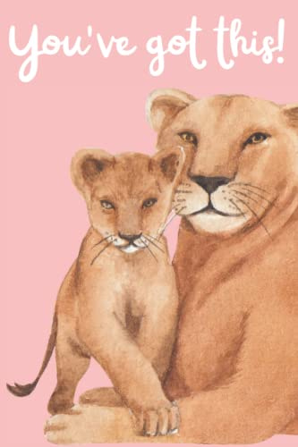 Lion notebook for women: Lined journal 9x6 with soft glossy cover. Perfect gift for women & girls who lion-themed stationery.