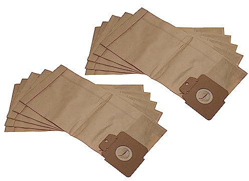 vhbw 10x Staubbeutel kompatibel mit Kärcher CV 38/2, CV 38/2 Adv, CV 38/1 Tornado, CV 38/1 Professional Staubsauger - 35cm x 16cm braun