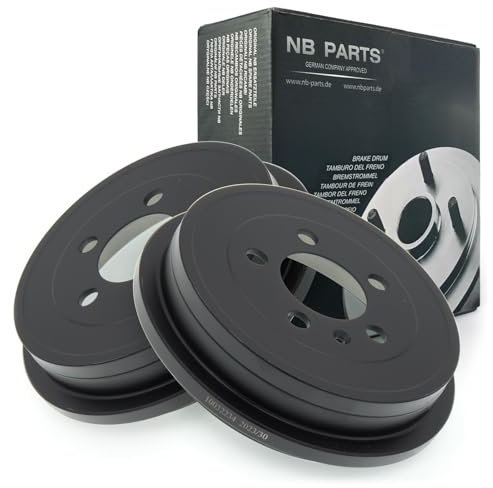 NB PARTS 2x Bremstrommel hinten passend für Audi A2 Seat Skoda Fabia VW Polo 6R 9N PR-NR. 1KB 1KM
