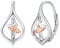 Ballerina Ohrringe für Damen 925 Sterling Silber Ballett Band Ohrring Ballett Creolen Ohrringe Schmuck Geschenke für Frauen Mädchen Tochter Freund