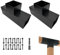ITeVe.GD Kit fai da te per pergola, 2 staffe angolari a T a 3 vie, supporto rialzato in legno con viti per 15,2 x 15,2 cm (dimensioni interne: 14 x 14 cm) travi in legno, pergola, giardino, legname e