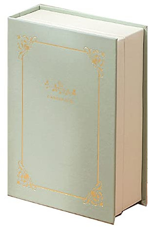 Cyrank Boîte à Bijoux De Voyage, Faux Livre Boîte De Rangement De Bijoux Support D'affichage De Stockage De Bijoux Portable Pour Boucles D'oreilles, Bagues, Colliers, Bracelets(Vert)