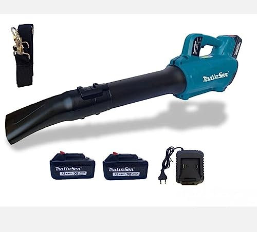 SOFFIATORE A BATTERIA PER FOGLIE VELOCITÀ ARIA REGOLABILE DOPPIA BATTERIA 72V