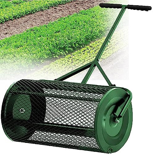 Épandeur De Compost Rouleau Épandeur De Tourbe avec Poignée en T Épandeur À Fumier Léger en Maille Métallique Épandeur De Pelouse Et De Jardin pour Planter Semer,001,40×60cm