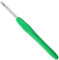 1 Stück Häkelnadel,Häkelnadel 5.5mm,Häkelnadeln,Crochet,Crochet Hook,Häckelnadel aus Aluminium,Ergonomische Häkelnadel mit TPR Weichen Griffen,Zum Häkeln Und Stricken (5.5mm)