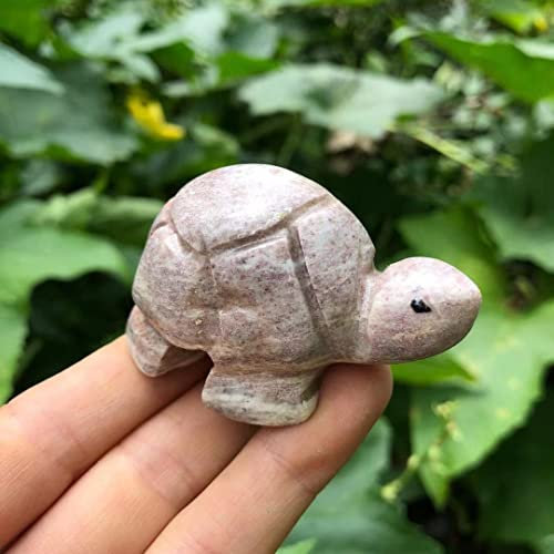 Exemplar geheilt, 1 Stück, natürlicher Kristallquarz, Schildkröte, Amethyst, Opal, Tiere, Stein, Heimdekoration, Aquarium, Basteln, kleine Dekoration als Geschenk ( Color : Dark Gray , Size : 75-85g )