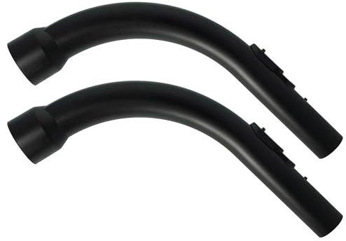vhbw 2x impugnatura compatibile con Miele S6390, S6340, S6350, S6360, S636, S638 aspirapolvere - manico di ricambio, diametro de 35 mm, 34 cm