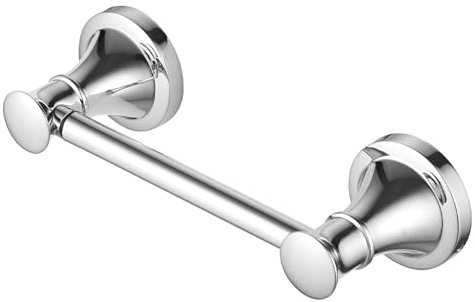 Hoimpro Wall Mounted Toilet Paper Holder, Bathroom Tissue Roll Holder | Polished Chrome | Rustproof Hardware Fixture Accessories Paper Hanger Stainless Steel