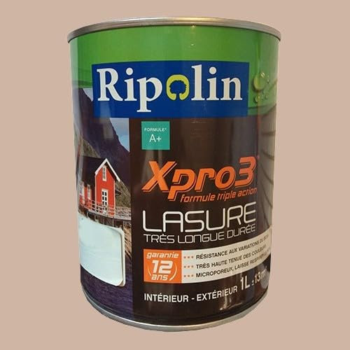 RIPOLIN Lasure XPro3 12ans Gris cendré 1 L