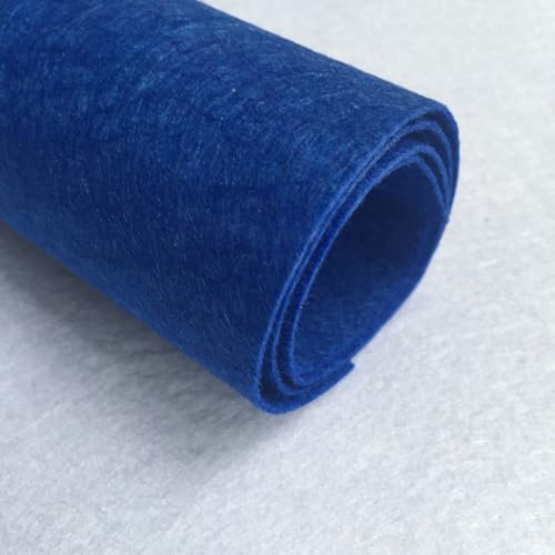 JINDAOSH Mehrere Dicken Filz Stoff Filz Gewebe Platten Vliesstoff Acryl Bastel Filz Gewebe Für DIY-Basteleien Patchwork Schulnähen Feste Party Dekoration(Size:5mm,Color:königsblau)