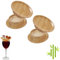 Wine Glass Charcuterie Topper, Mini Charcuterie Boards for Wine Glass Topper, Charcuterie Wine Glass Topper Plates (4)
