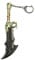SLLOPL GOW Leviathan Axe Keyring Blades of Chaos Keyring Gifts for Men Teenager Game Fan Cosplay, Style-13, L