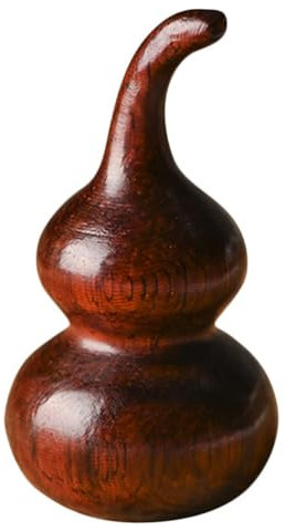 VOSAREA Antique Gourd Decor Wooden Gourd Ornament Crafts Decor Bag Hanging Adorn