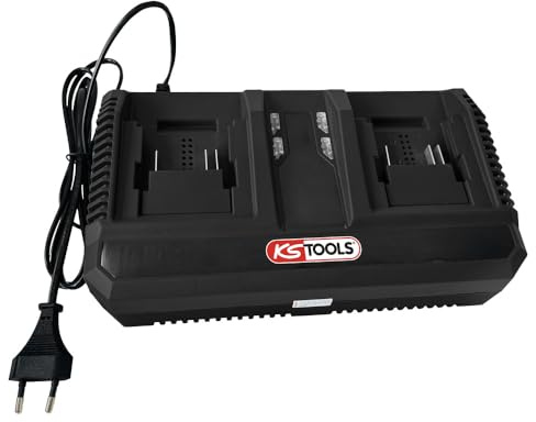 KS Tools - 515.4706F - Double Chargeur Rapide - Chargeur Batterie 18v - 8A