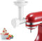 Eismaschine Aufsatz für KitchenAid, Frozen Fruit Ice Cream Machine Kompatibel mit Allen KitchenAid und Cuisinart Home Standmixern, Milchfreier Sorbet Gelato Maker für Joghurt/Dessert/Soft Serve