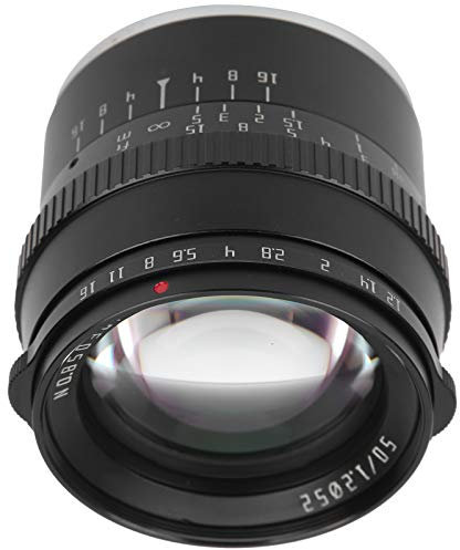 Qukaim TTArtisan - Obiettivo 50 mm F1.2 per EOS M, obiettivo con messa a fuoco manuale ad ampia apertura, per fotocamere Canon M3/M5/M6/M6 II/M10/M100/M50