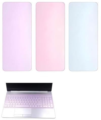 KEMUZ 3 Pezzi Copri Tastiera Pc, Ultra Sottile Copritastiera In Silicone, Pellicola Tastiera PC Portatile, Lavabile e Riutilizzabile, Copri Tastiera per Laptop da 15-17 Pollici