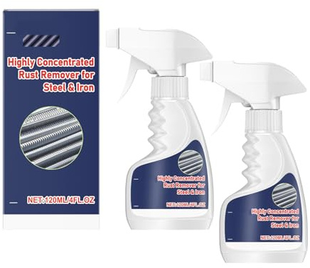 Quorven Rostentferner Metall, Rostlöser Spray, Rostentferner Spray, Strong Rust Remover for Steel & Iron, Rostlöser Auto Extrem, Entroster, Schnelle Rostentfernung für Metall, Auto, Stahl, 2 Stück