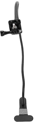 Aramox Schwanenhals-Webcam-Stativ mit Schwerem Fuß, Flexibler Arm, Desktop-Halterung, Kompatibel mit, C920, Brio, Smartphone für Streaming und Videoanrufe (Klemmständer)