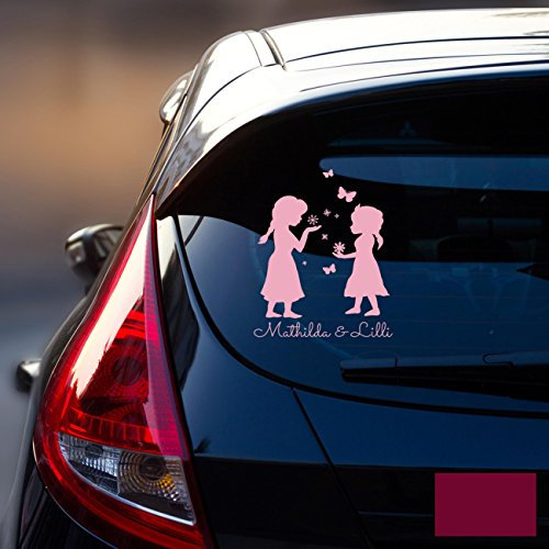 Autotattoo Heckscheibenaufkleber Fahrzeug Sticker Aufkleber Baby Schneeprinzessin Kinder M1872 - ausgewählte Farbe: *beere* ausgewählte Größe: *M - 18cm breit x 25cm hoch*