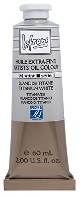 Lefranc & Bourgeois 404322 Peinture à l'huile titanweiß, 4,7 x 3 x 12,3 cm