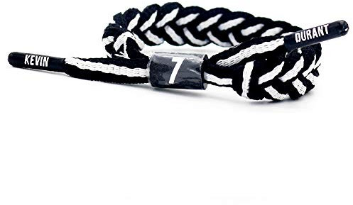 Lorh's store Basketball Team Sterne Armbänder Hand weben verstellbare Sport Schnürsenkel Armband (① Kevin Durant)