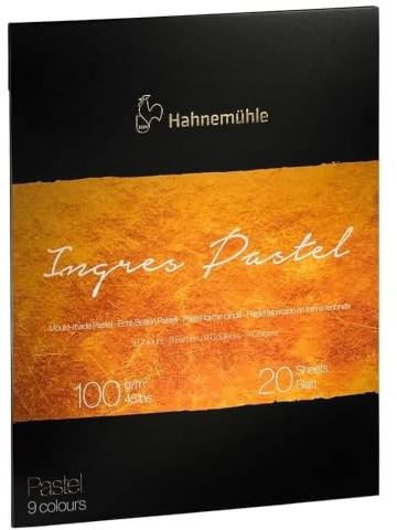 Hahnem?hle 10 625 120 Hahnem?hle Ingres Pastellblock 9 Farben 100G 24X31