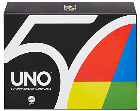 Mattel Games GXJ94 - UNO 50. Jubiläum Premium Kartenspiel, Spielzeug ab 7 Jahren