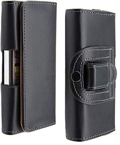 Noir Étui de Ceinture pour Xiaomi Mi 10 Lite/Poco X3 NFC Sacoche Smartphone Simili Cuir Holster Clip Coque pour Redmi Note 9 Pro Max / K30 Pro / 9 9A 9C 10X