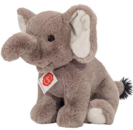 Teddy Hermann 90743 Elefant sitzend 25 cm, Kuscheltier