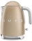 Smeg 50’s Style Jug Kettle, Soft Opening, 360 Swivel Base, Anti-Slip Feet, 300W, 1.7L, Matte Champagne Gold