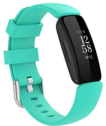 Hoopyeecase Ersatz Armband Kompatibel für Fitbit Inspire 2/Fitbit Ace 3, Einstellbar Zubehörteil Sanft Silikon Sport Armband für Damen Herren