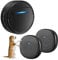 Whimsii Wireless Dog Doorbell, Ring Bell to Go Outside, IP55 Waterproof Buttons, 55 Melodies, 4 Volume Levels & 950ft Range (Black, 1 Receiver 2 Transmitters)