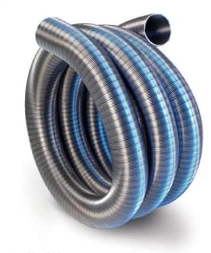 Tuyau flexible en acier inoxydable pour cheminées, dimensions variables (diamètre 180 mm, 1)