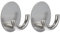 Wenko Wandhaken Rondo Edelstahl matt - selbstklebend, Edelstahl rostfrei, 5.3 x 2.5 x 5.3 cm, Matt (Packung mit 2)