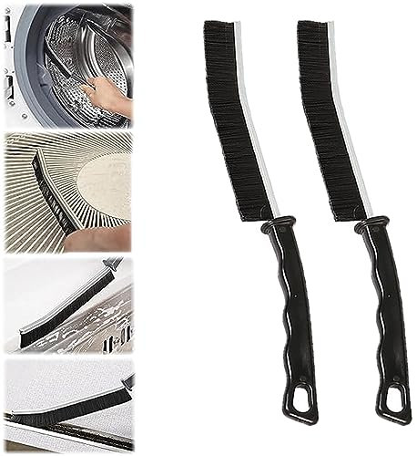 YOUNLEN Brosse de Nettoyage Multifonctionnel Gap Brush Crevasse, Bathroom Gap Cleaning Brush, Brosse À Nettoyer Les Interstices avec Poignée, Multifonctionnelle à Poils Rigide Brush (2 Pièces)