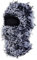 HIQIU Distressed Balaclava Vollgesicht Ski Gesichtsmaske Winddicht Gestrickte Vollgesicht Ski Cover Halswärmer für Damen Herren (Schwarz/weiß)