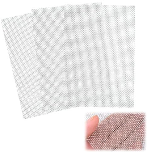 Rete Metallica Inox 304, Rete Acciaio, 3 Pezzi Rete Metallica Maglia Piccola, 300 x 210 mm, Rete Acciaio Inox Metallica In Acciaio 20 Della, Maglia Foglio Filtro Filtrante, per Insetti Roditori Filtro