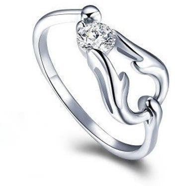 SJDOFU Damenring 925 Sterling Silber 5A Weißer Stein 12 Sternzeichen Aszendent Verstellbarer Ring Geburtstagsgeschenk (Skorpion)