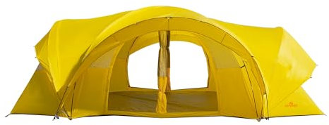 ASFANES 10-12 Personen Campingzelt, 3-in-1-Zelt: einlagiges atmungsaktives Zelt; doppellagiges wasserdichtes Zelt; Sonnenschutzdach, großes wetterfestes Familienzelt, 18 x 10 x 6,8 Fuß, Gelb