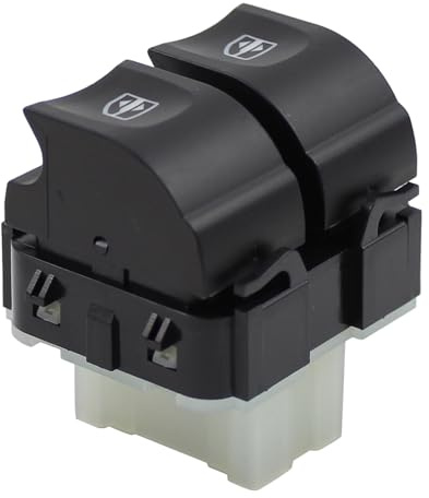 Fensterheber Schalter elektrischer Fensterheberschalter Fensterschalter Doppelschalter Druckknopf Steuerschalter Fenster Taste schwarz für Citan W415 Dokker Duster Lodgy Logan MCV 2 Kangoo Twingo 3