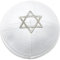 Tsffae Jüdische Mütze, 16 cm, Magen-David-, Bestickt, Kippa-Baumwolle, Traditionelle Yarmulke-mütze, Runde Totenkopf-mütze, Klassische Israel-mütze