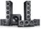 Teufel Theater 500 Surround 5.1 Heimkino-Set - Kinoatmosphäre Surround Sound System, Mächtiger Subwoofer, Allrounder für Musik, Filmton und Games, Dipol-Rear-Lautsprecher, Bassreflex - schwarz