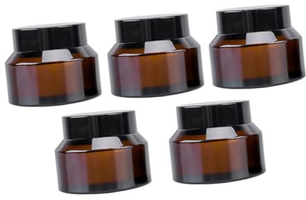 Beatifufu 5pièces Flacons Marron Anti-lumière Pour De Bouteilles De Voyage Couvercle Parfait Pour Lotions Sérums Et Cosmétiques